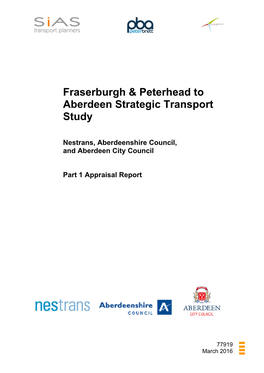 Fraserburgh & Peterhead to Aberdeen Strategic Transport Study