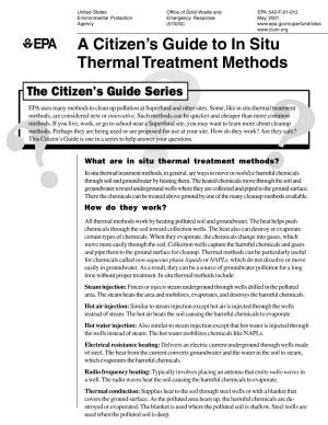 In Situ Thermal Treatment Methods