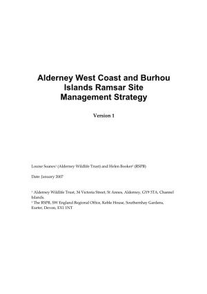 Alderney West Coast and Burhou Islands Ramsar Site Management Strategy