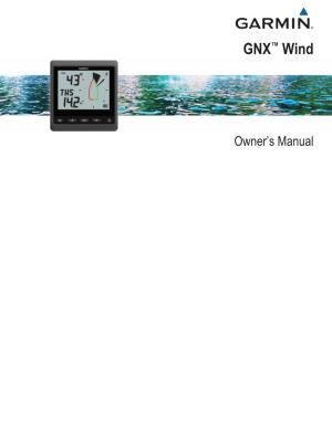 GNX™‎ Wind Owner's Manual