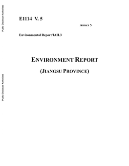 E1114 V. 5 Annex 5 Environmental Report