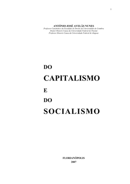 Capitalismo Socialismo