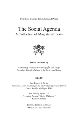 Social Agenda: Collection of Magisterial Texts