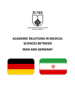 Academic Relations in Medical Sciences Between Iran and Germany