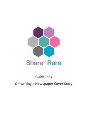 Newspaper Cover Story Guidelines | on Writing a Newspaper Cover Story
