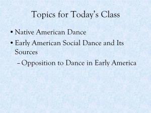 Colonial Dances of America