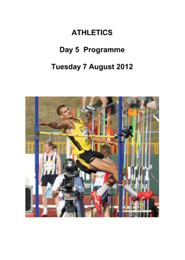 Day 5 Programme