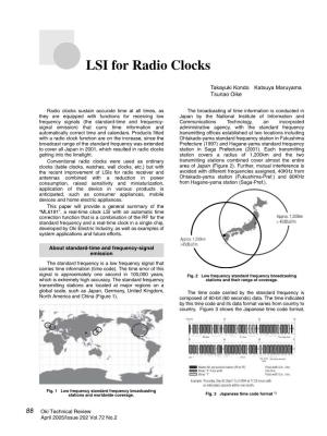 LSI for Radio Clocks