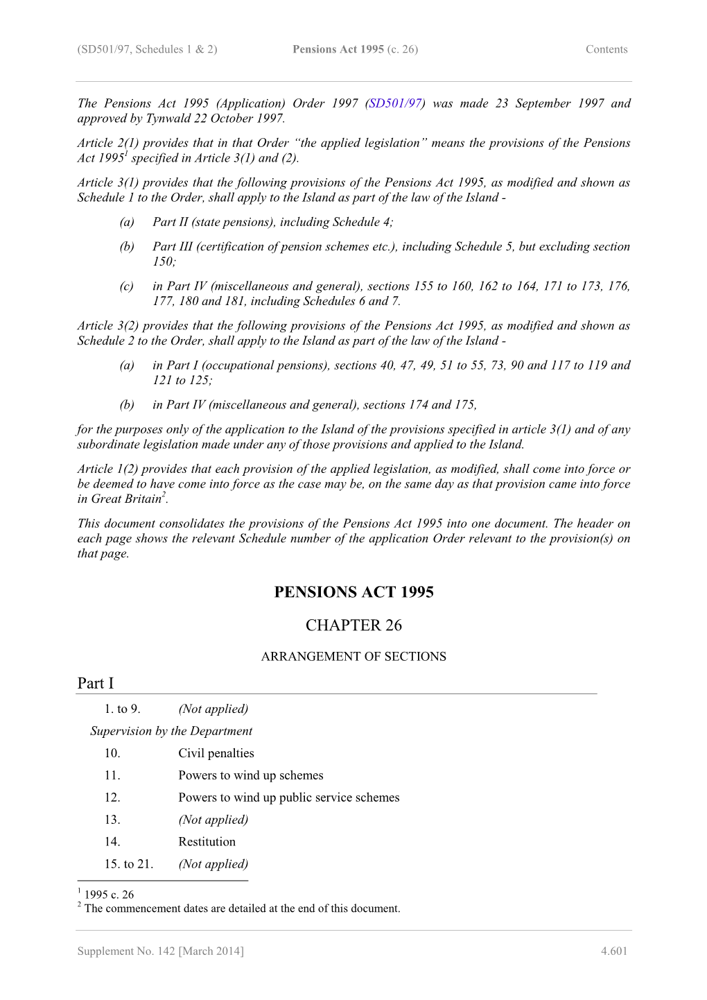 Pensions Act 1995 (C