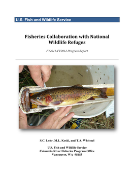 Fisheries Collaboration with National Wildlife Refuges