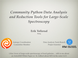 Python Data Analysis and Reduction Tools for Large-Scale Spectroscopy