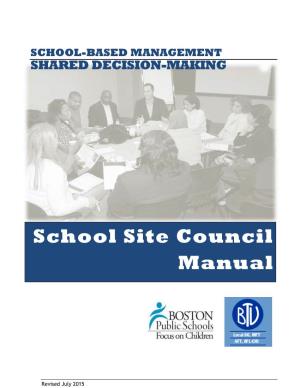 School Site Council Manual