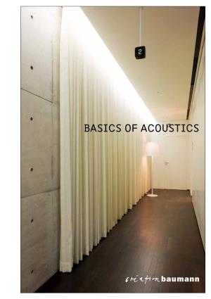 Basics of Acoustics Contents
