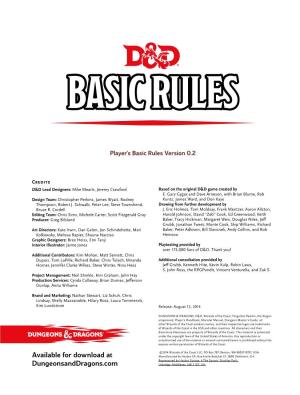 Available for Download at Dungeonsanddragons.Com