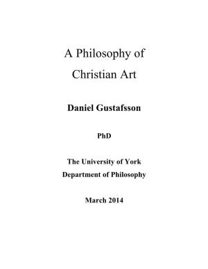A Philosophy of Christian Art