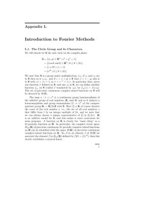 Introduction to Fourier Methods