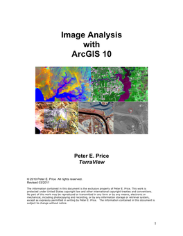 Image Analysis with Arcgis 10