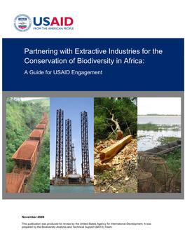 Partnering with Extractive Industries for the Conservation of Biodiversity in Africa