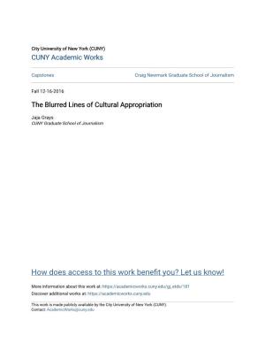 The Blurred Lines of Cultural Appropriation