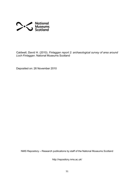 Finlaggan Report 2: Archaeological Survey of Area Around Loch Finlaggan
