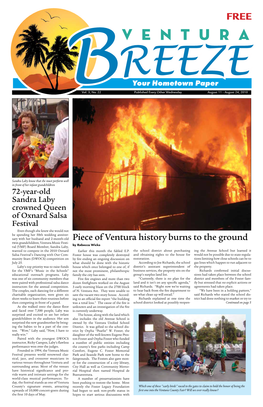 Piece of Ventura History Burns to the Ground