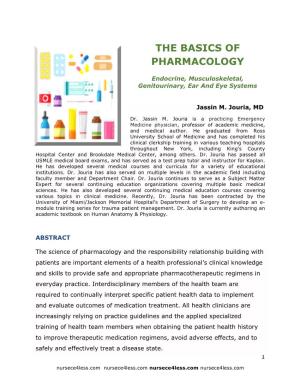 The Basics of Pharmacology