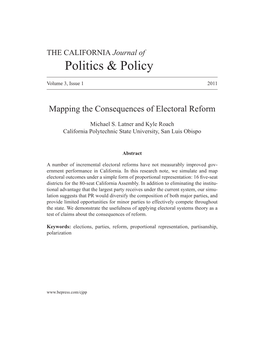Mapping the Consequences of Electoral Reform