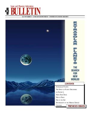 Issue #87 of Lunar and Planetary Information Bulletin