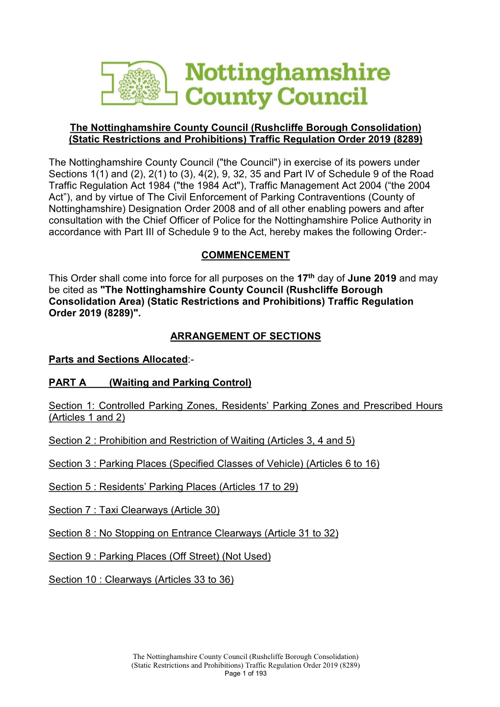 Rushcliffe Borough Consolidation (8289)