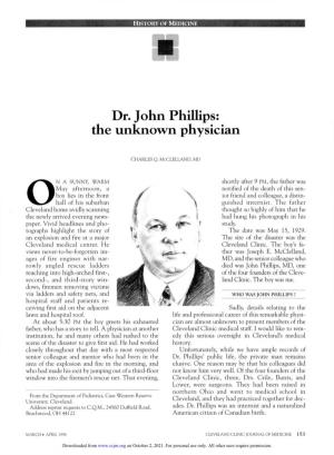 Dr. John Phillips: the Unknown Physician