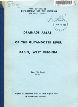 Drainage Areas of the Guyandotte River Basin, West Virginia