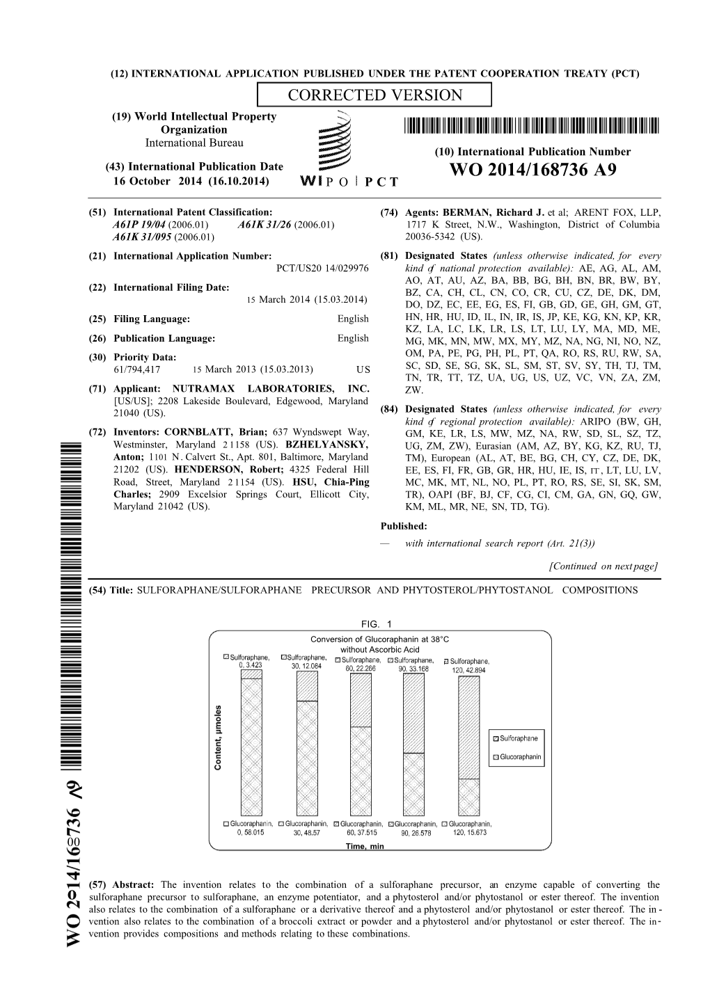 WO 2014/168736 A9 16 October 2014 (16.10.2014) P O P C T