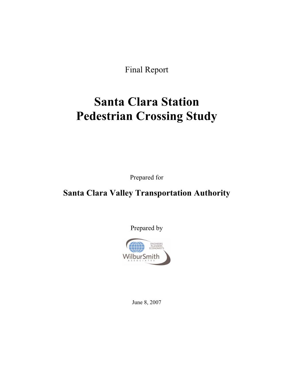 Santa Clara Station Pedestrian Crossing Study