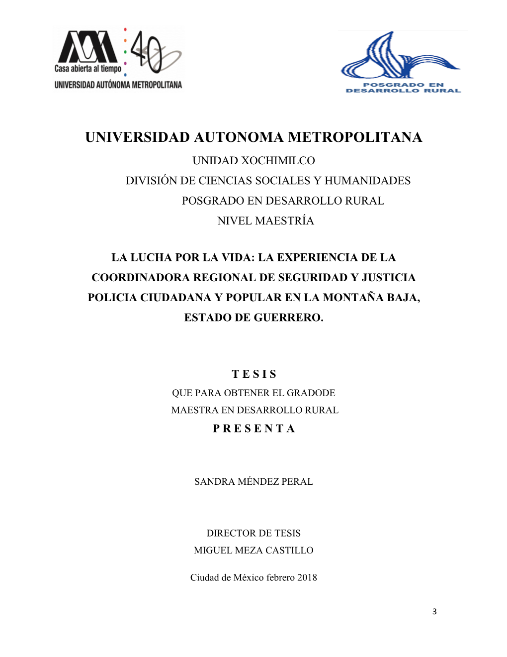 La Experiencia De La Coordinadora Regional De Seguridad Y Justicia Policia Ciudadana Y Popular En La Montaña Baja, Estado De Guerrero