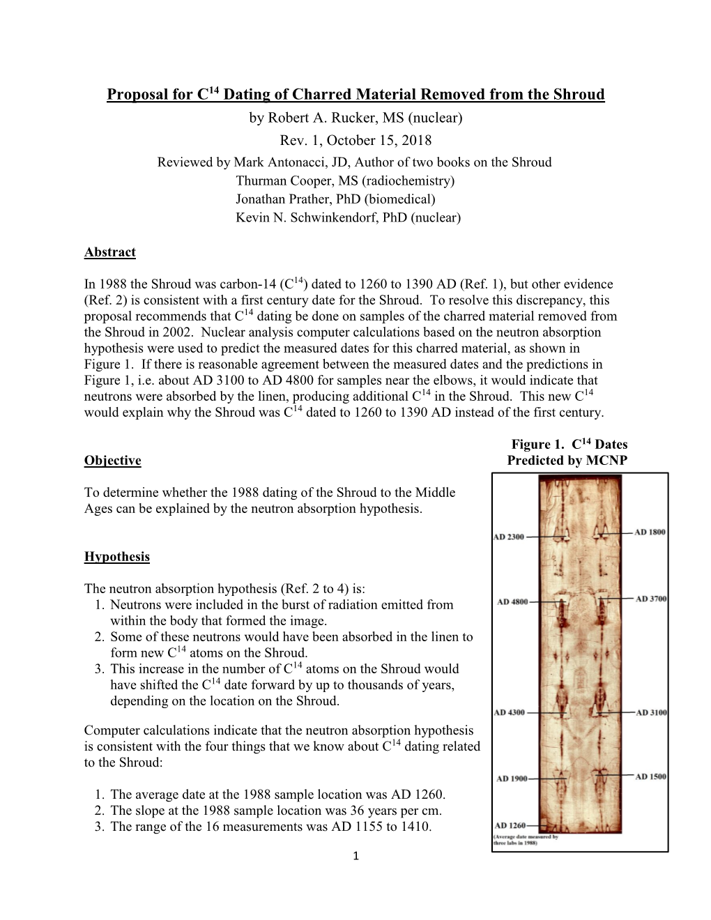 Proposal for C14 Dating of Charred Material Removed from the Shroud