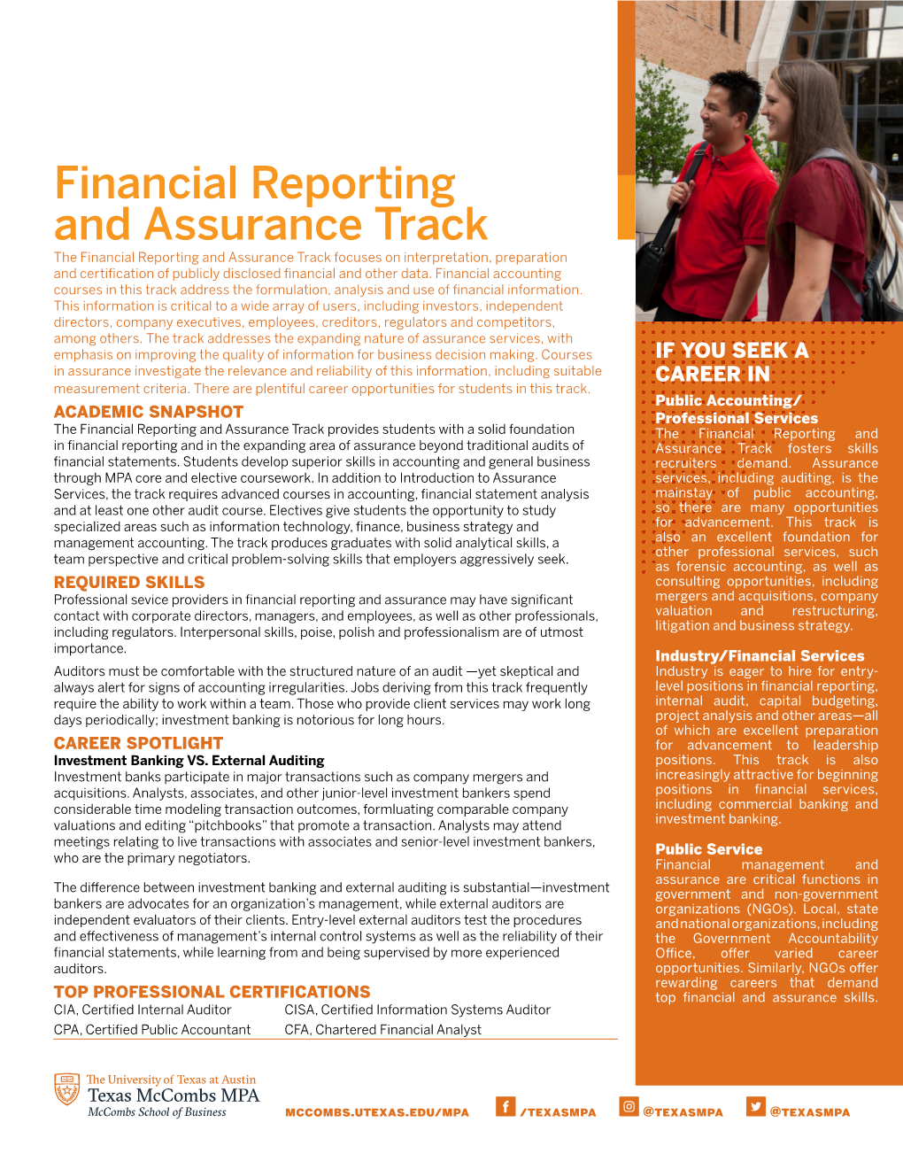 Financial Reporting and Assurance Track