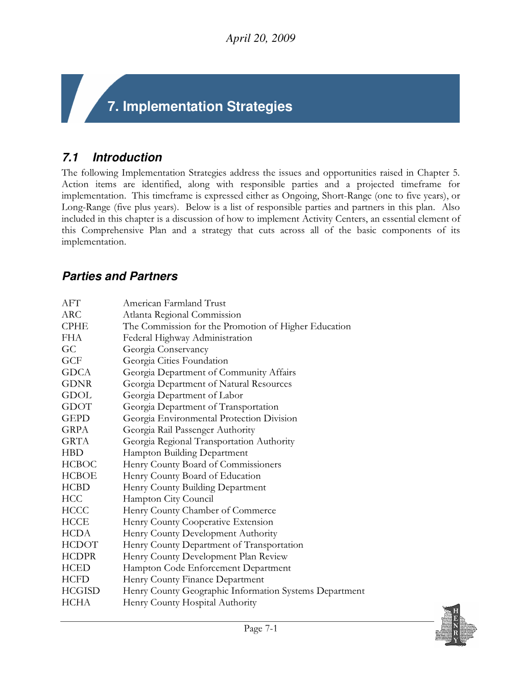 7. Implementation Strategies