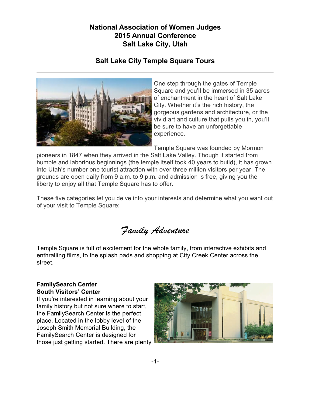 Temple Square Tours