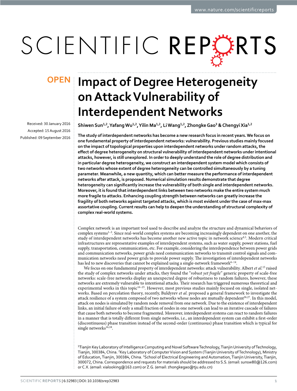 Impact of Degree Heterogeneity on Attack Vulnerability
