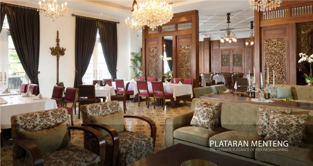 Plataran Menteng the Ultimate Elegance of Indonesian Dining