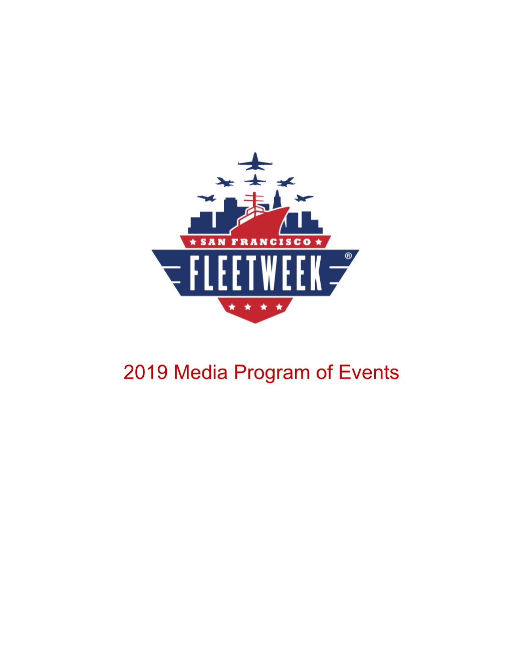 2019 Media Program of Events