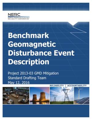 Benchmark Geomagnetic Disturbance Event Description