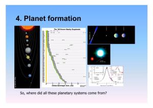 4. Planet Formation