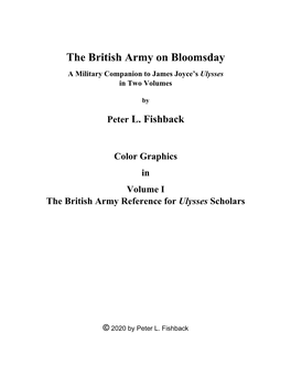 The British Army on Bloomsday