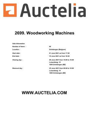 2699. Woodworking Machines