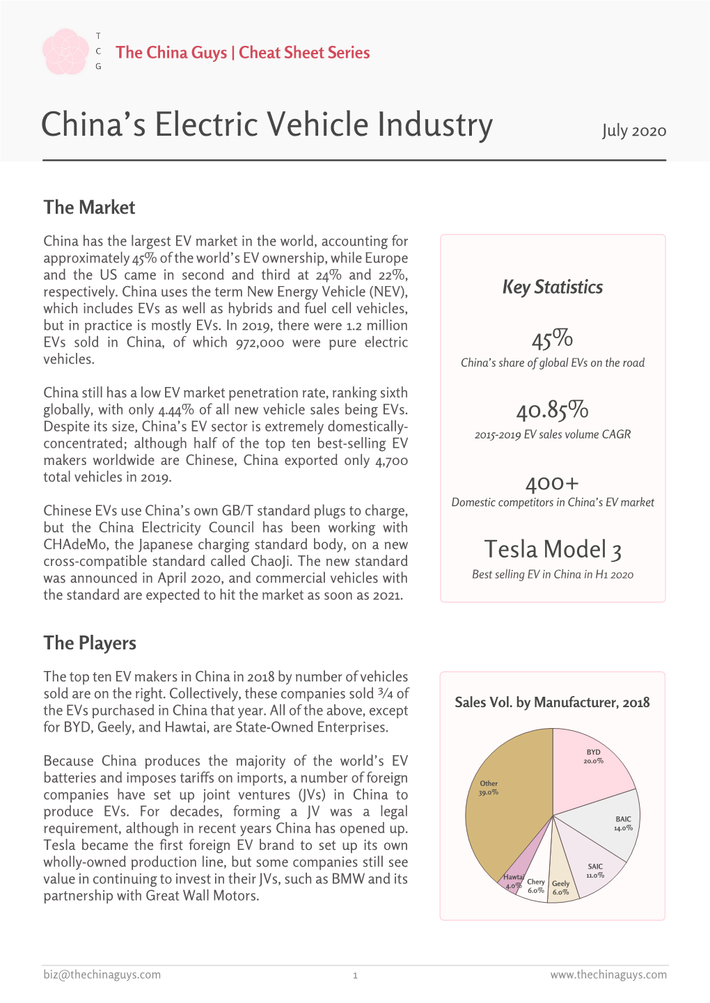 China's Electric Vehicle Industry