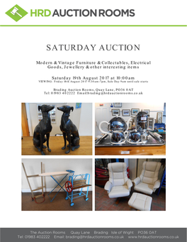 Saturday Auction
