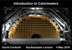 Introduction to Calorimeters