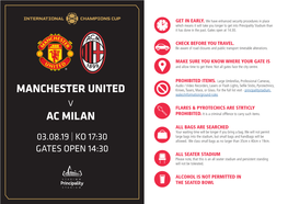 MANCHESTER UNITED V AC MILAN