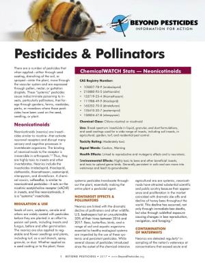Pesticides & Pollinators